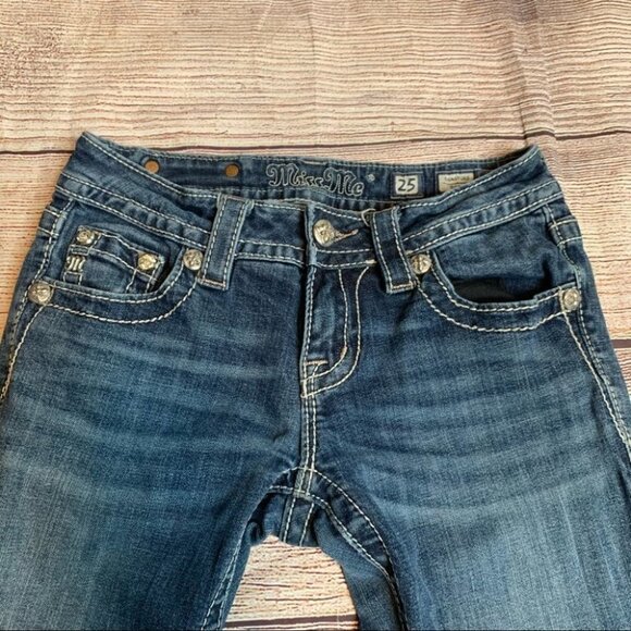 Miss Me Signature Boot Cut Jeans Size 25 - Picture 3 of 11